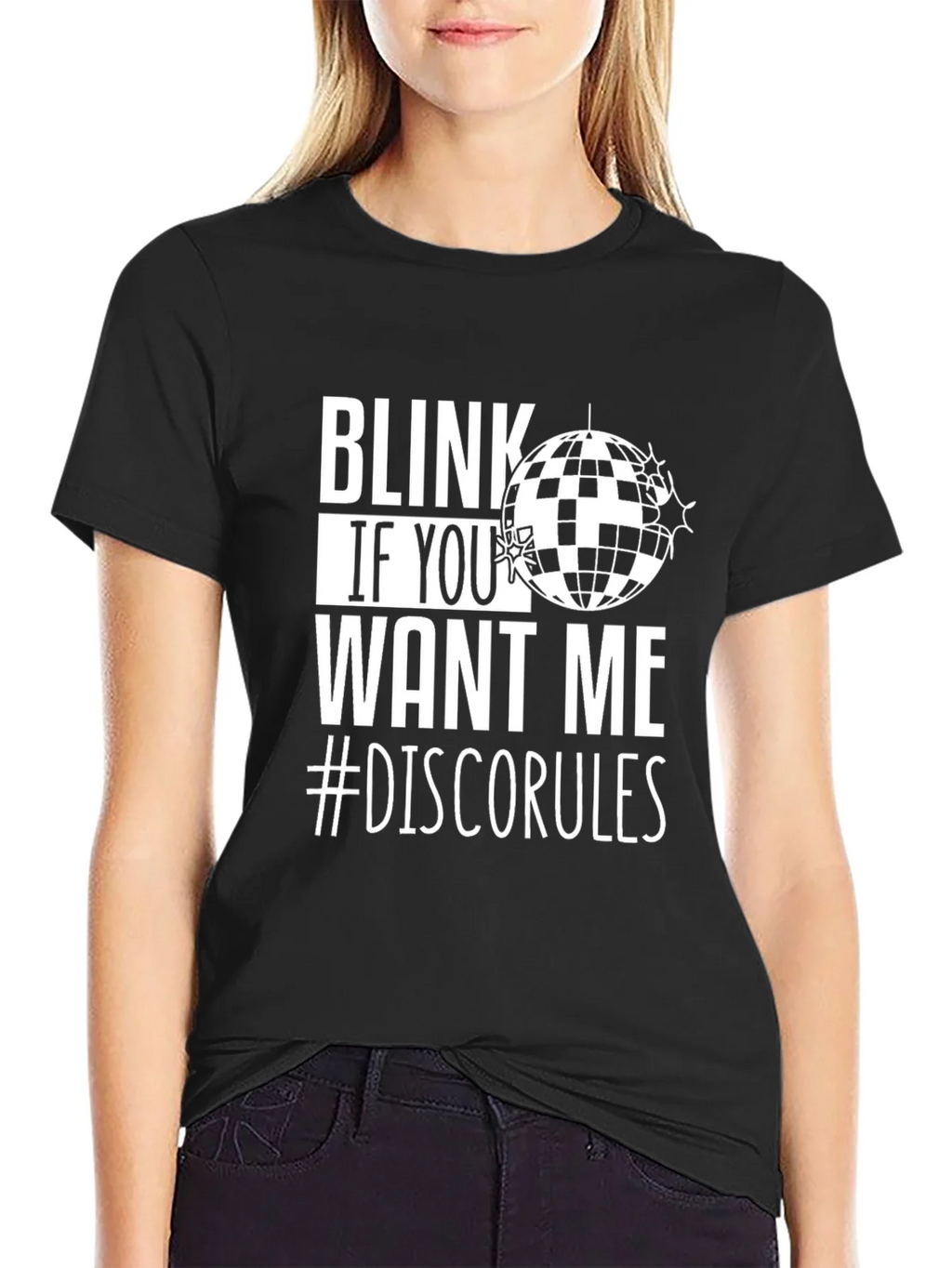 Blink If You Want Me Disco T-Shirt product image 2