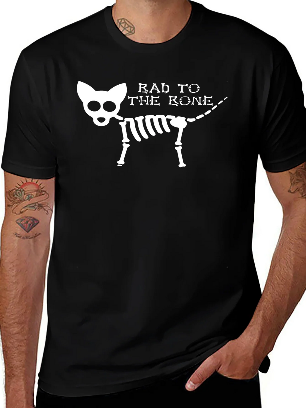 Rad to the Bone Dog Graphic Tee product image 1