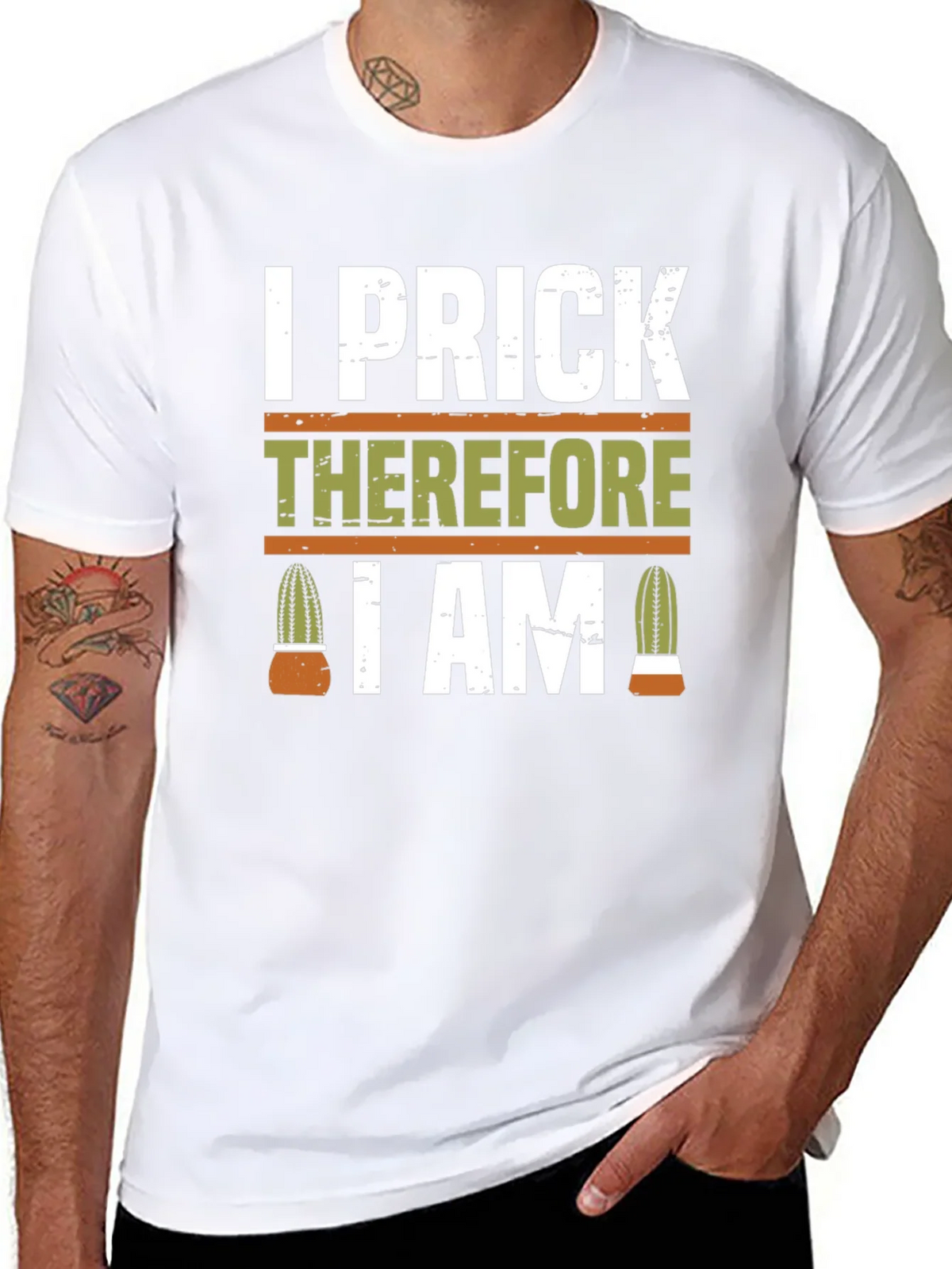 I Prick Therefore I Am Cactus T-Shirt product image 1
