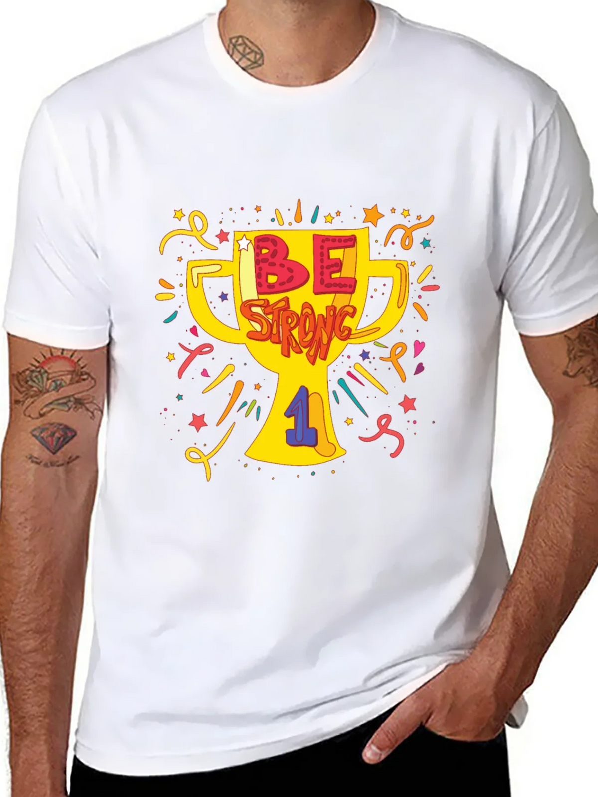 Be Strong Graphic T-Shirt - Menswear product image 7