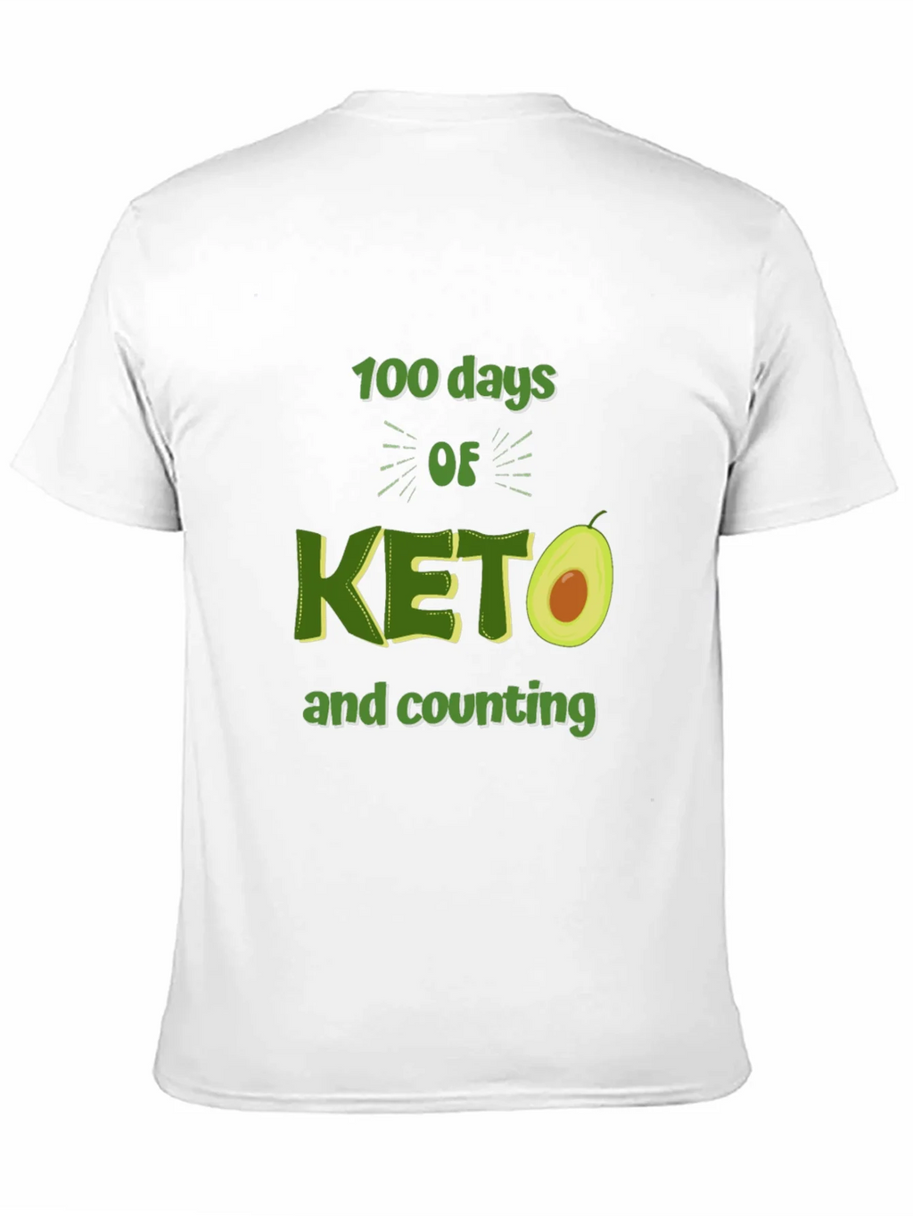 100 Days of Keto T-Shirt Avocado Design product image 9
