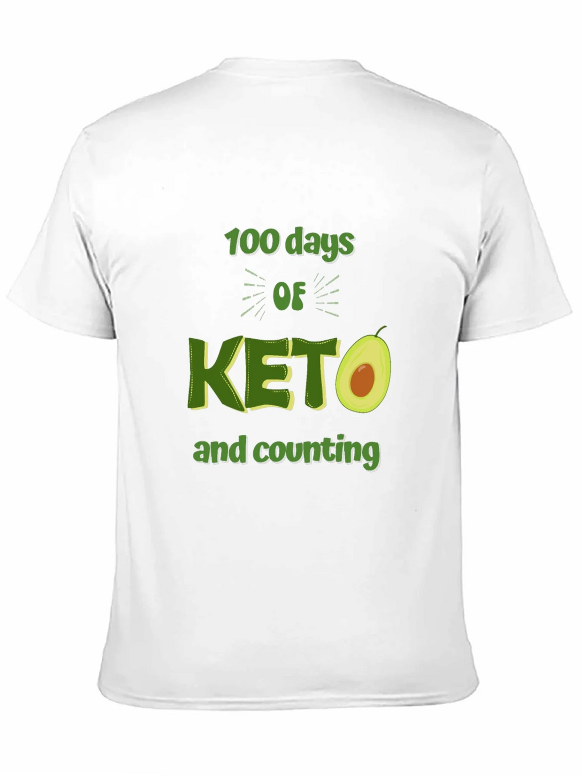 100 Days of Keto T-Shirt Avocado Design product image 9