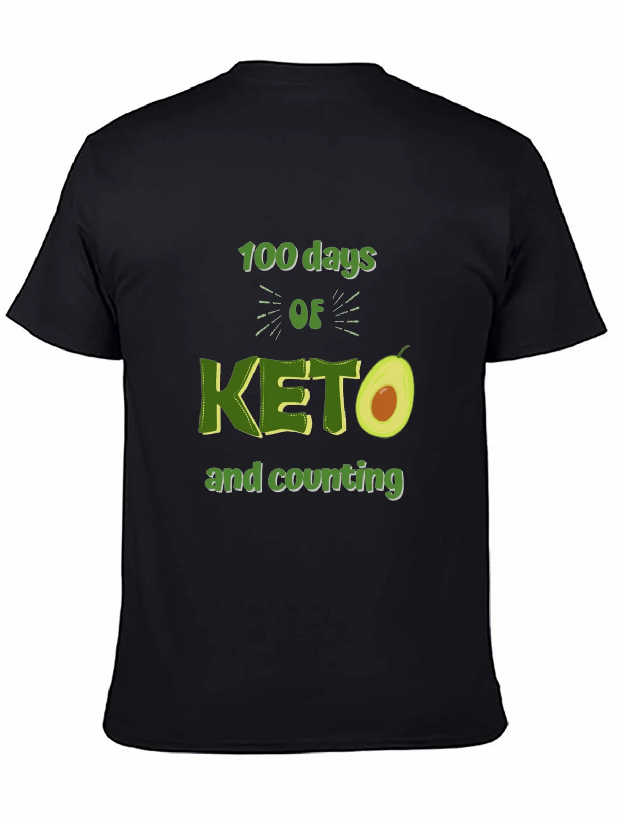 100 Days of Keto T-Shirt Avocado Design product image 3