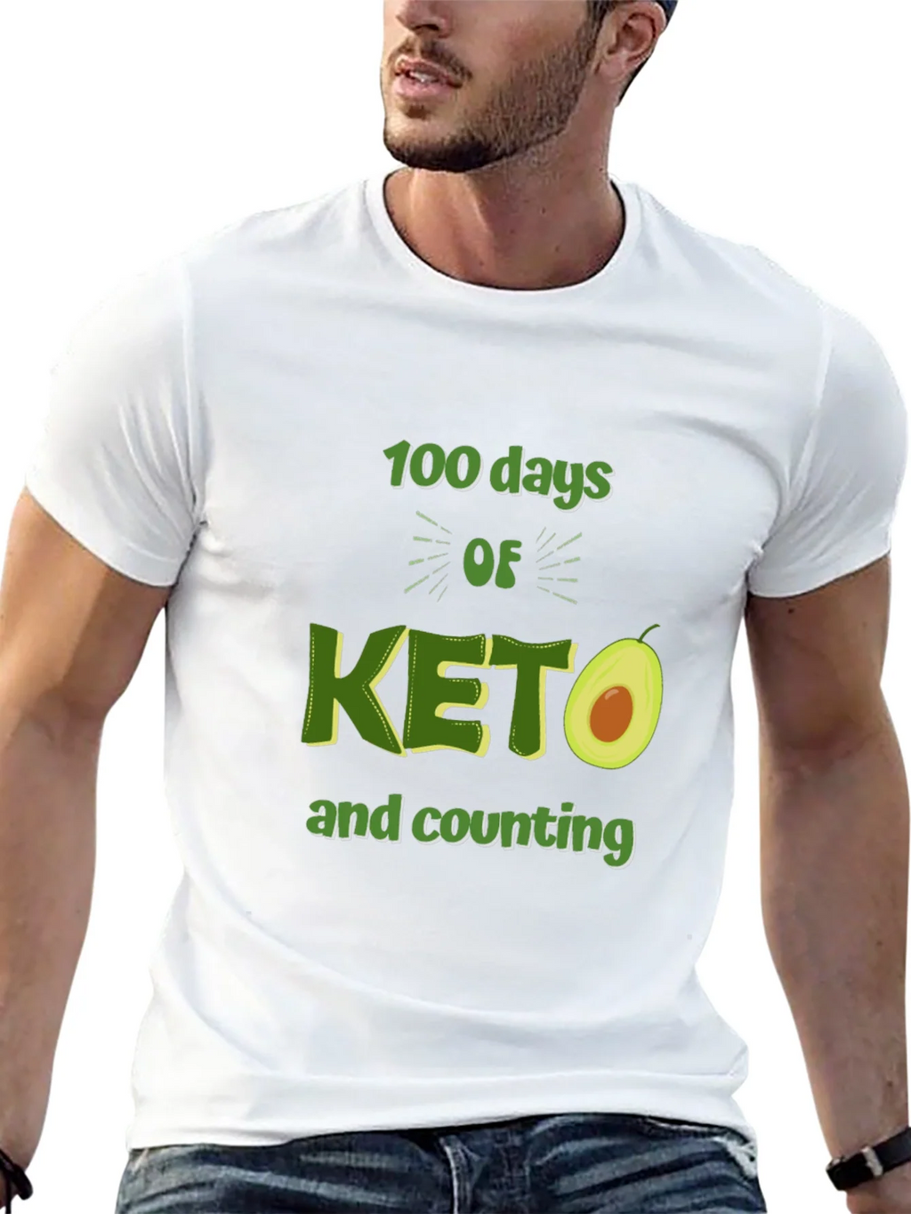 100 Days of Keto T-Shirt Avocado Design product image 11