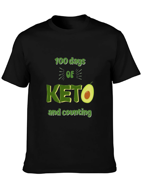 100 Days of Keto T-Shirt Avocado Design product image 2