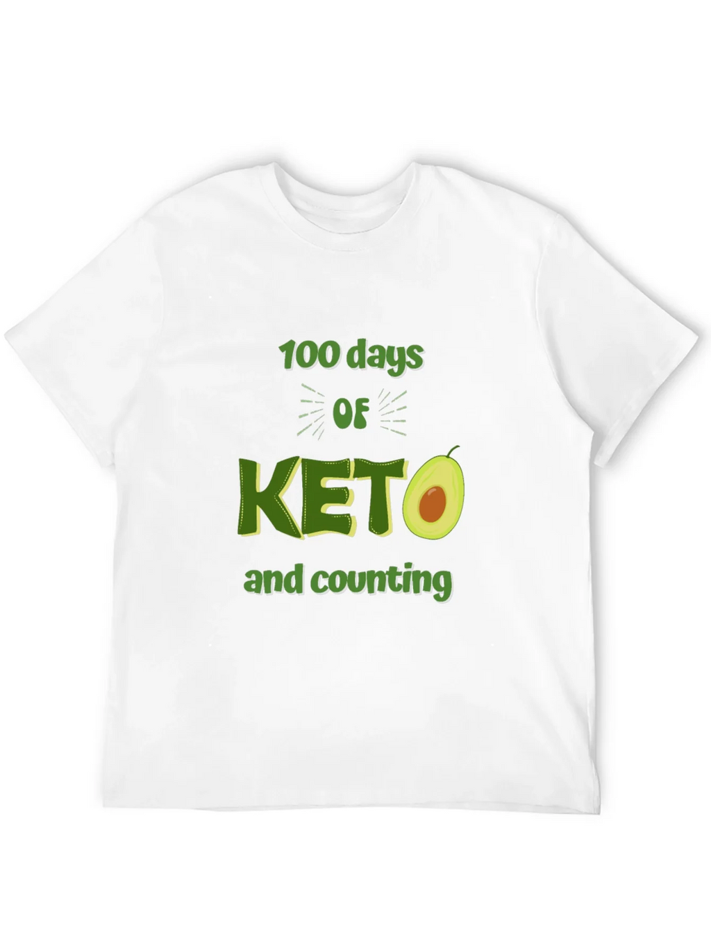 100 Days of Keto T-Shirt Avocado Design product image 10