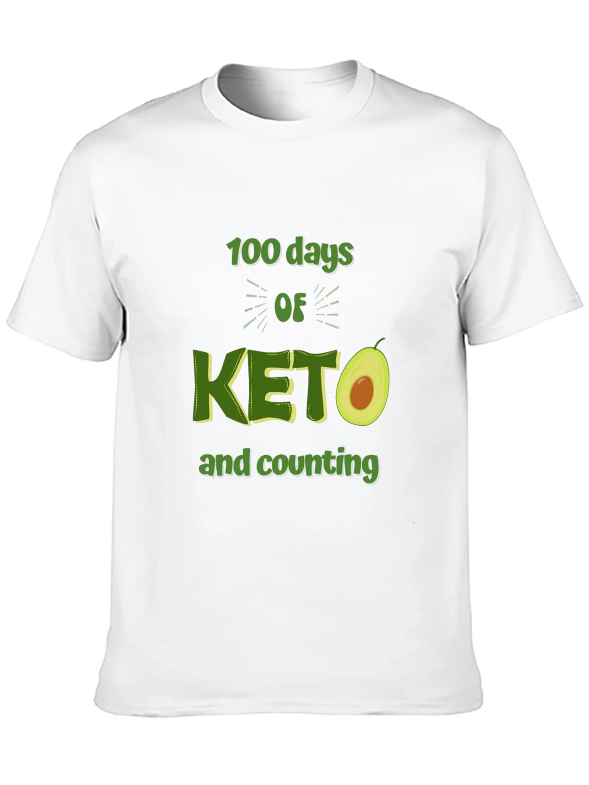 100 Days of Keto T-Shirt Avocado Design product image 8