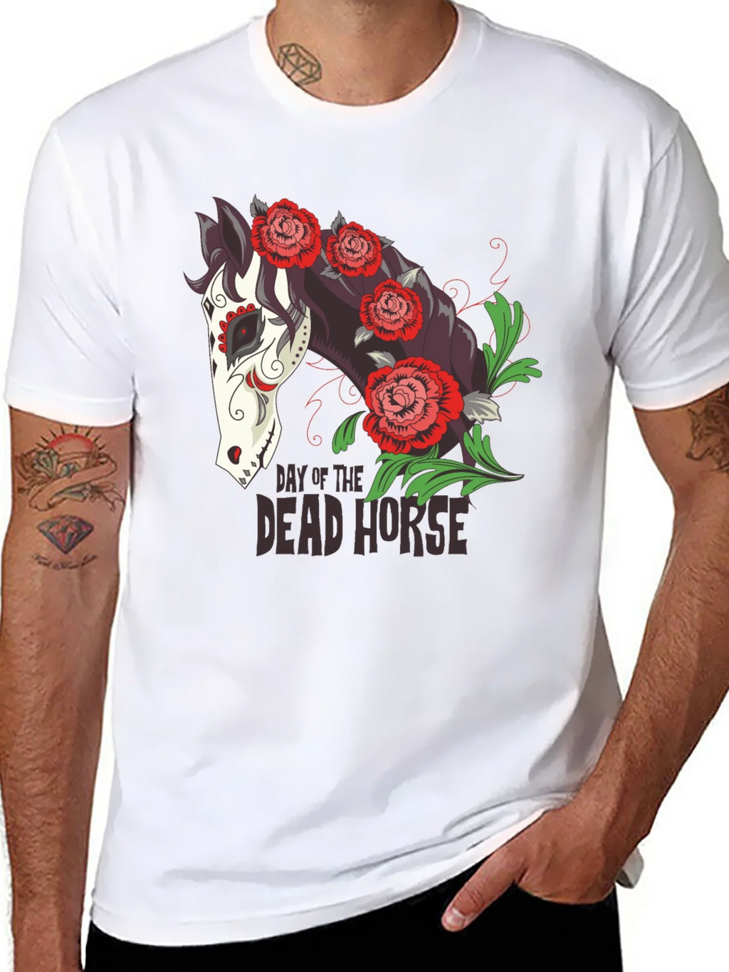 Day of the Dead Horse T-Shirt - Unique Graphic Tee product image 7