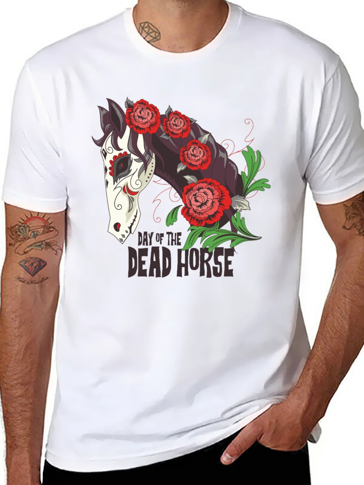 Day of the Dead Horse T-Shirt - Unique Graphic Tee product image 7