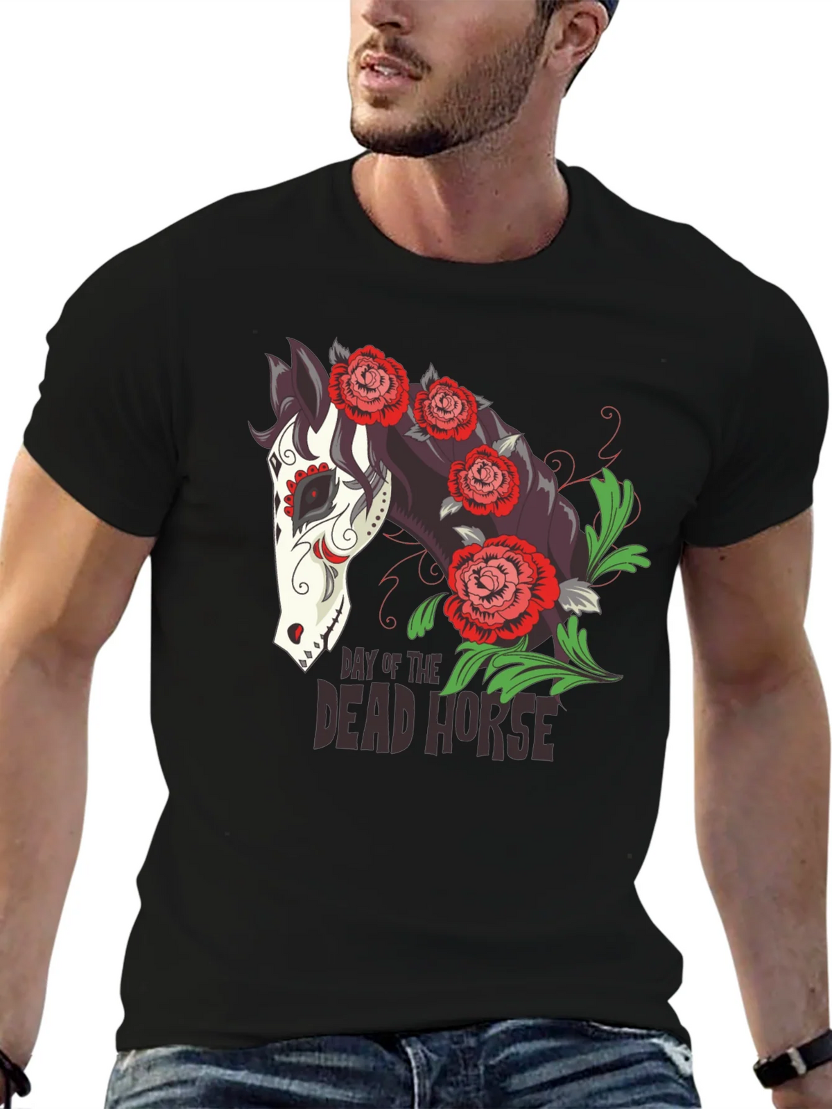 Day of the Dead Horse T-Shirt - Unique Graphic Tee product image 6