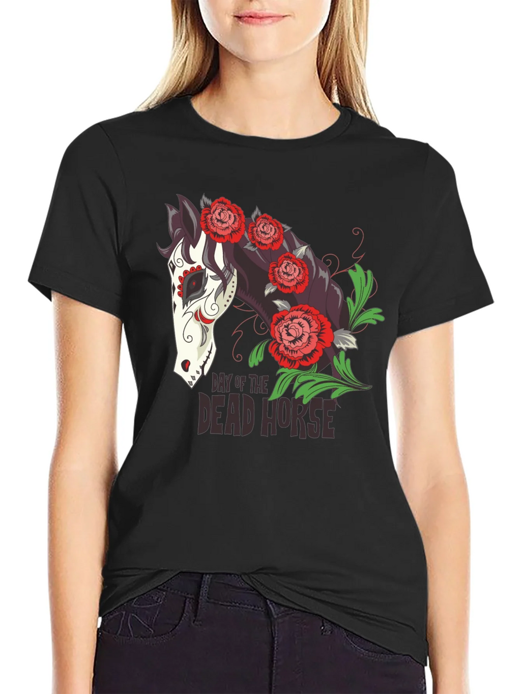 Day of the Dead Horse T-Shirt - Unique Graphic Tee product image 2