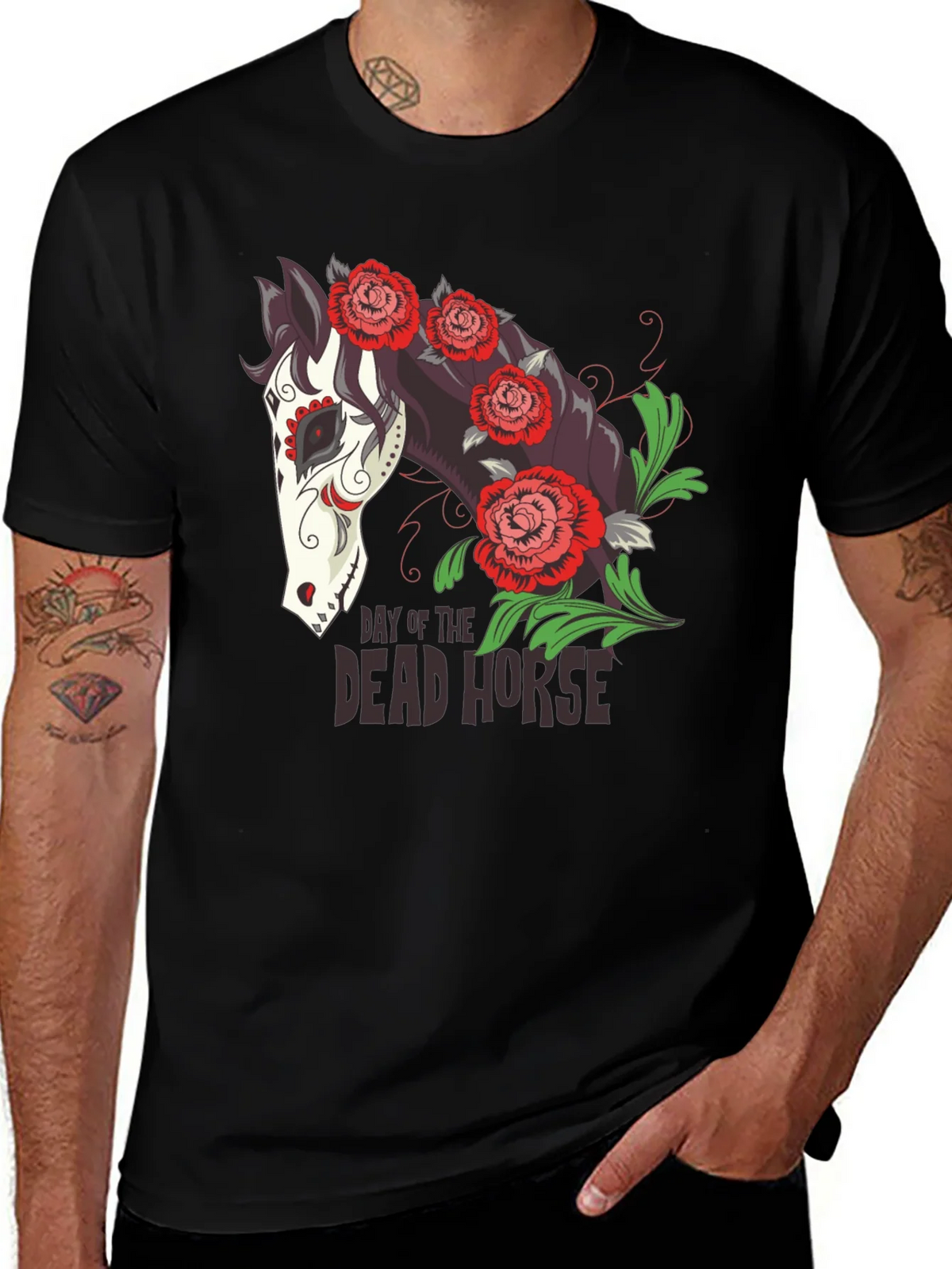 Day of the Dead Horse T-Shirt - Unique Graphic Tee product image 1