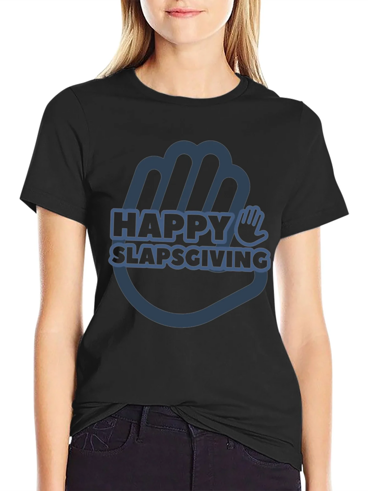 Happy Slapsgiving T-Shirt - Funny Thanksgiving Tee product image 1