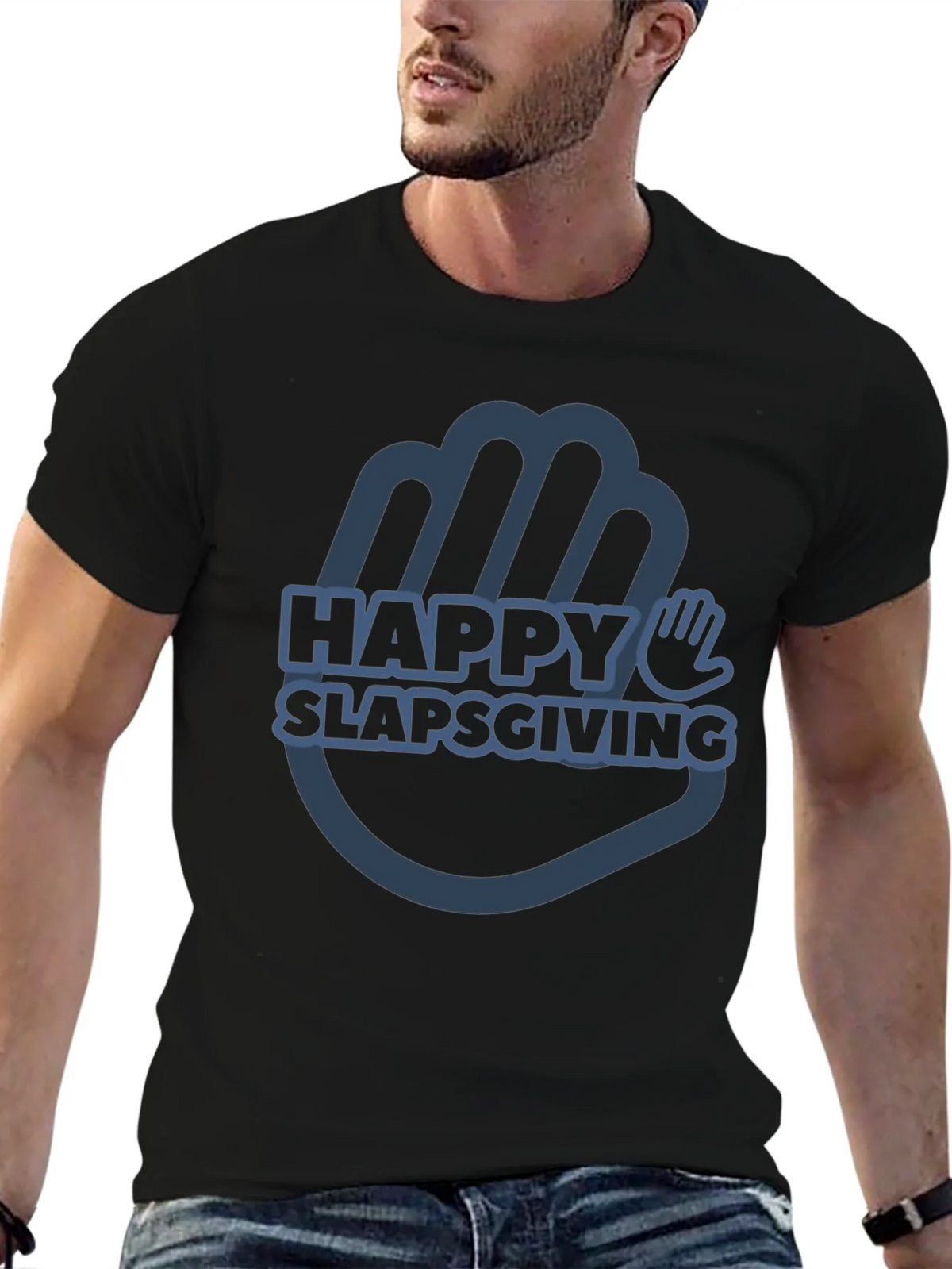 Happy Slapsgiving T-Shirt - Funny Thanksgiving Tee product image 5