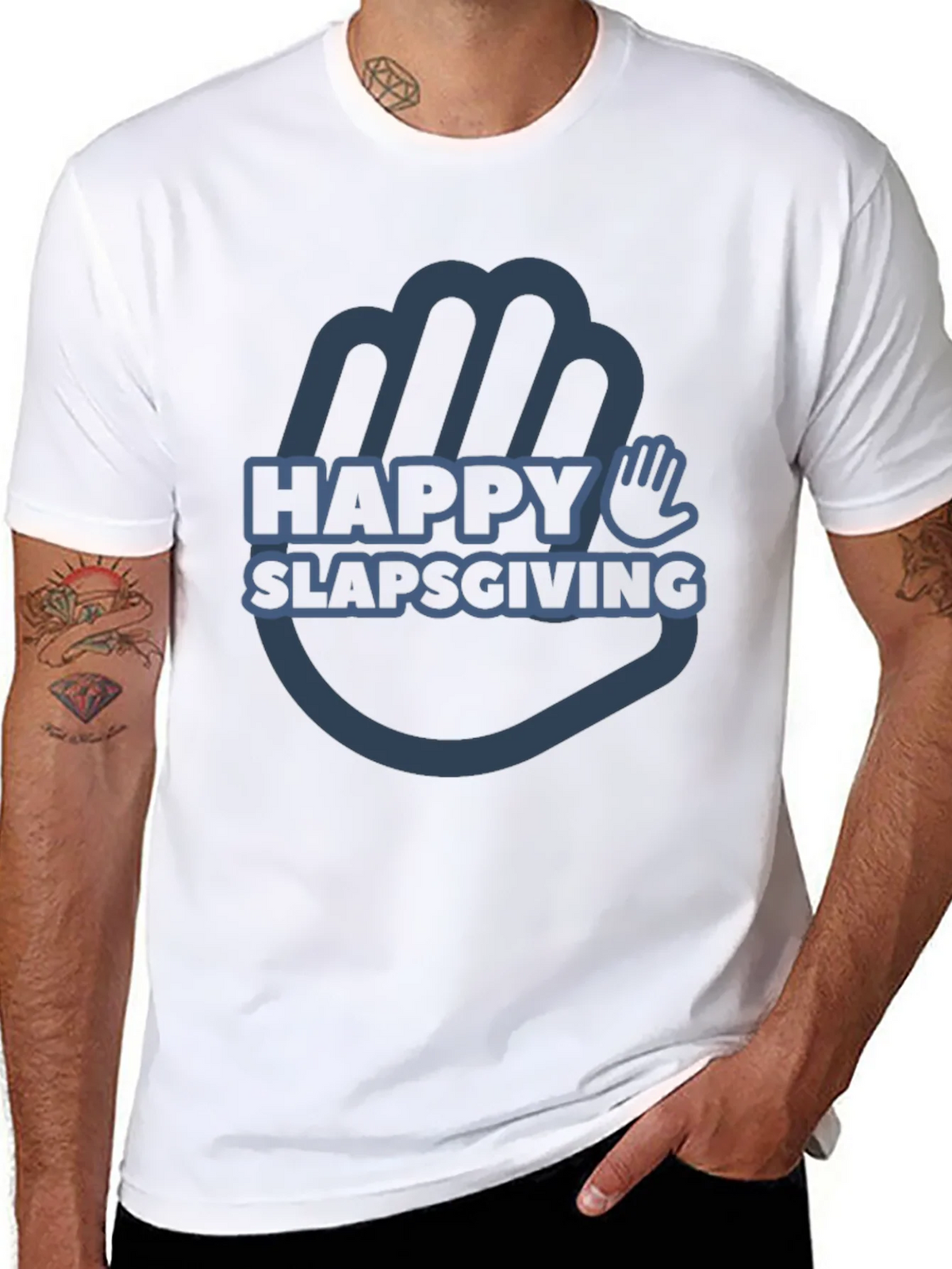 Happy Slapsgiving T-Shirt - Funny Thanksgiving Tee product image 6