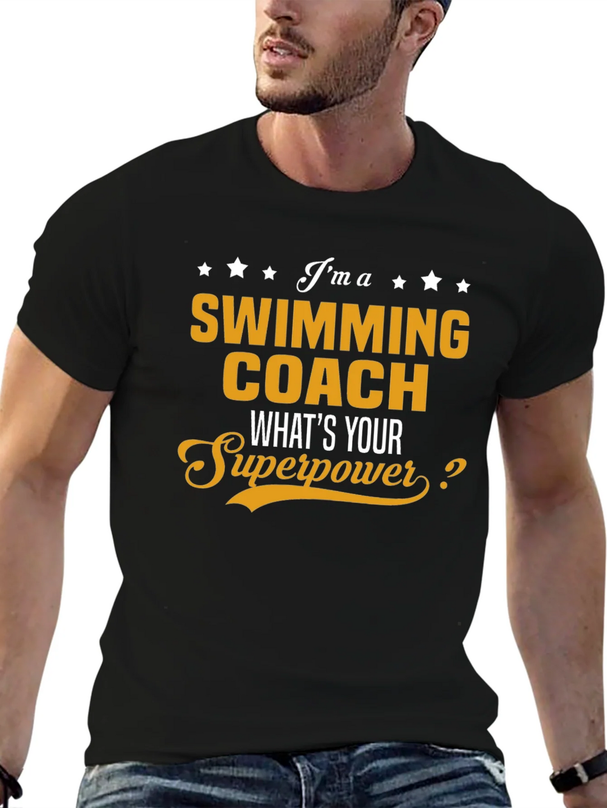 Swimming Coach Superpower T-Shirt product image 4