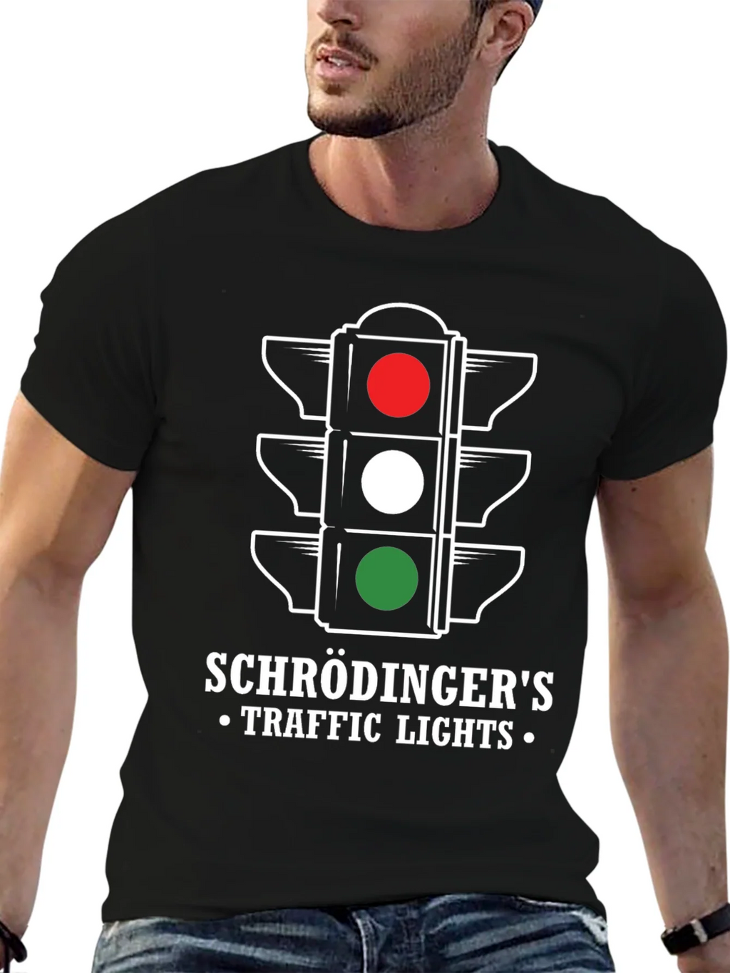 Schrödingers Traffic Lights Graphic Tee product image 6