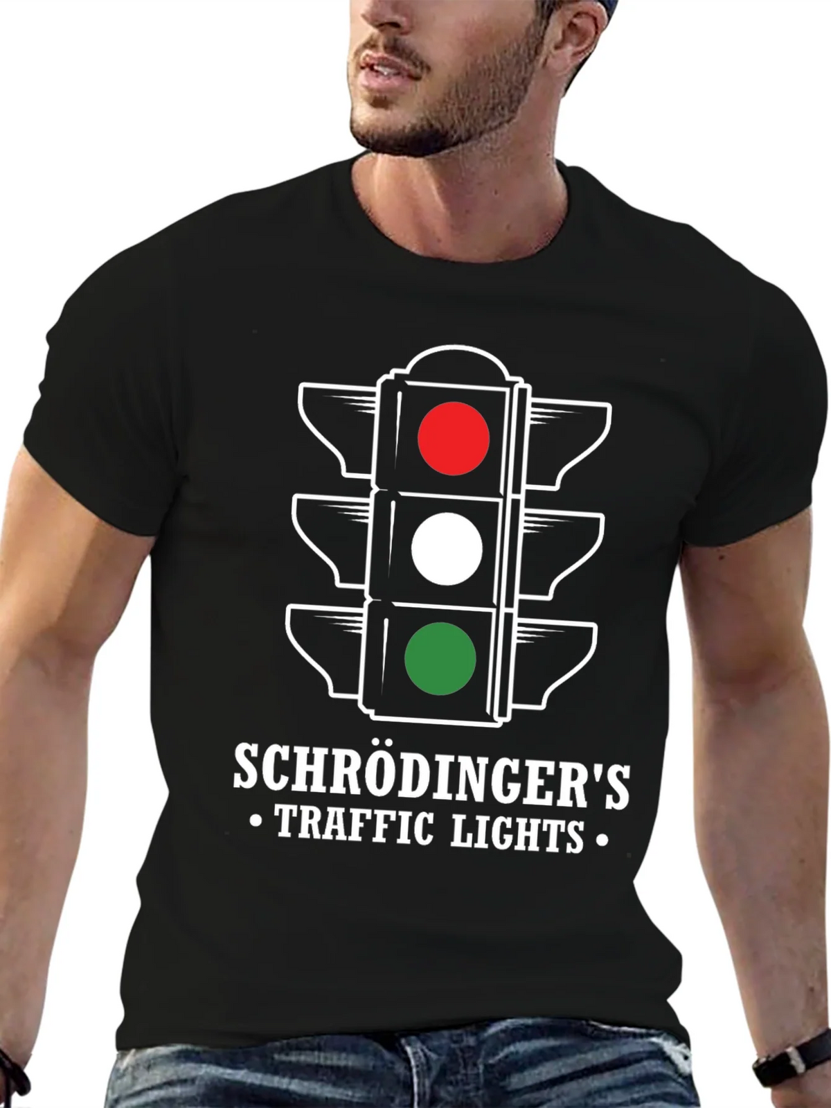 Schrödingers Traffic Lights Graphic Tee product image 6
