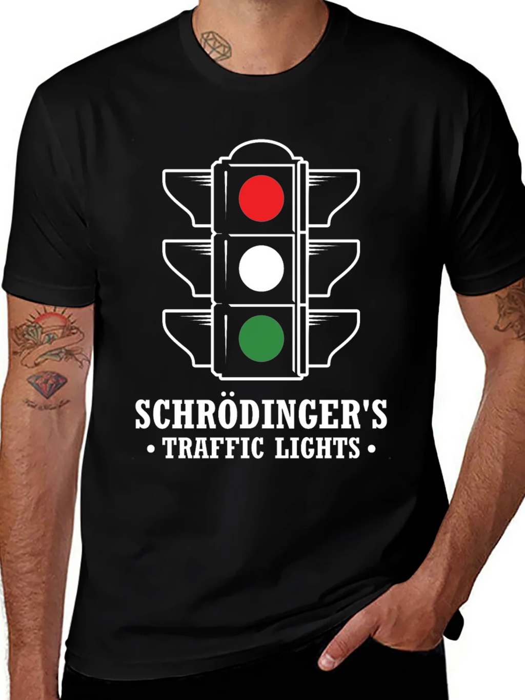 Schrödingers Traffic Lights Graphic Tee product image 1