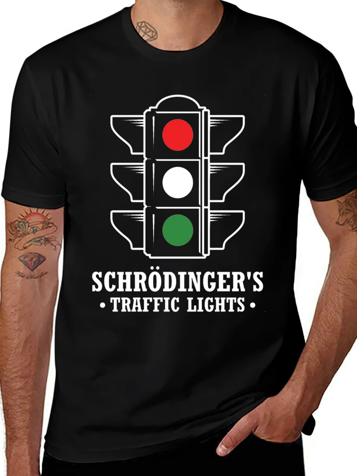 Schrödingers Traffic Lights Graphic Tee product image 1