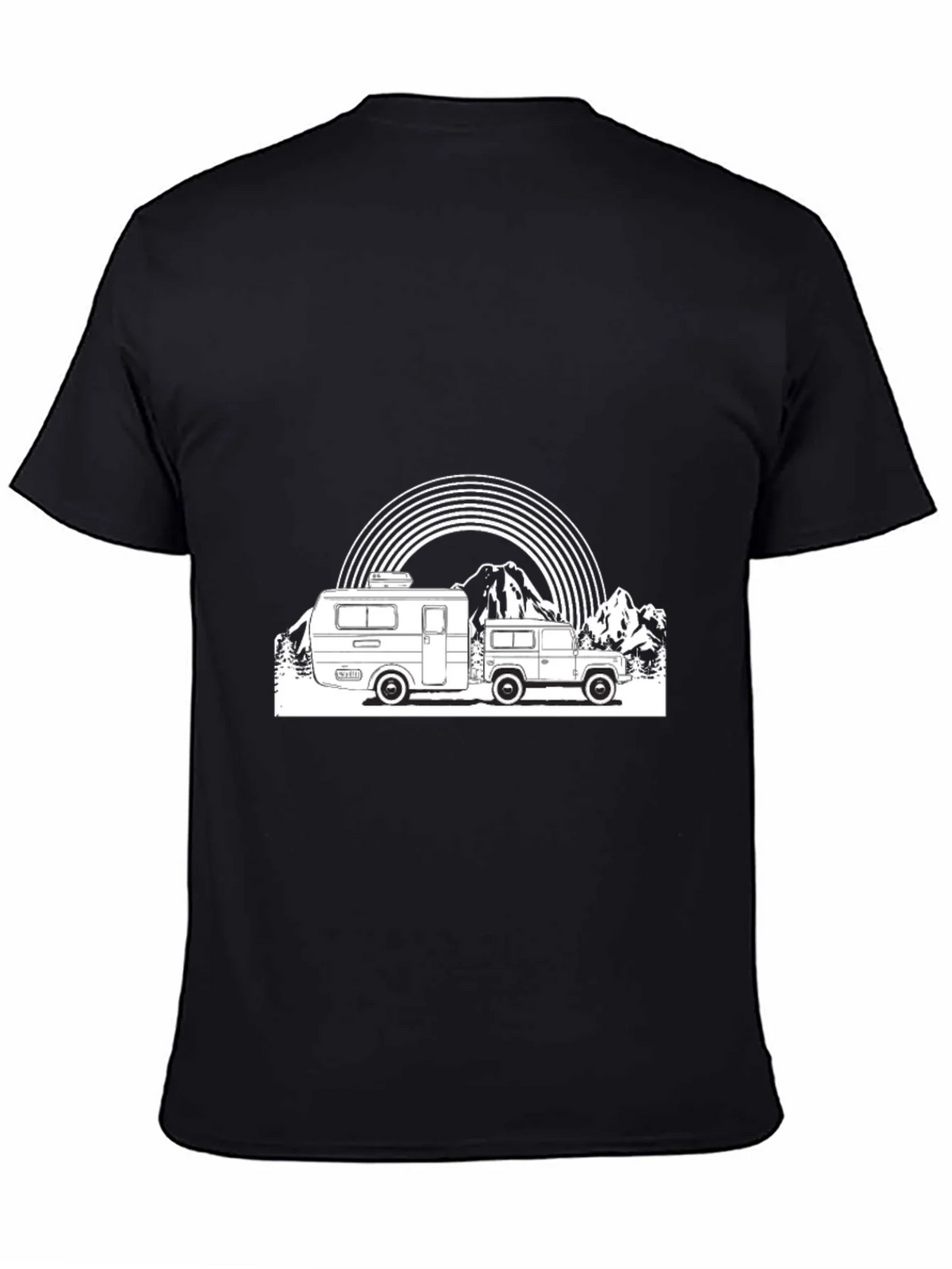 Retro Camper & Mountain Graphic T-Shirt product image 4