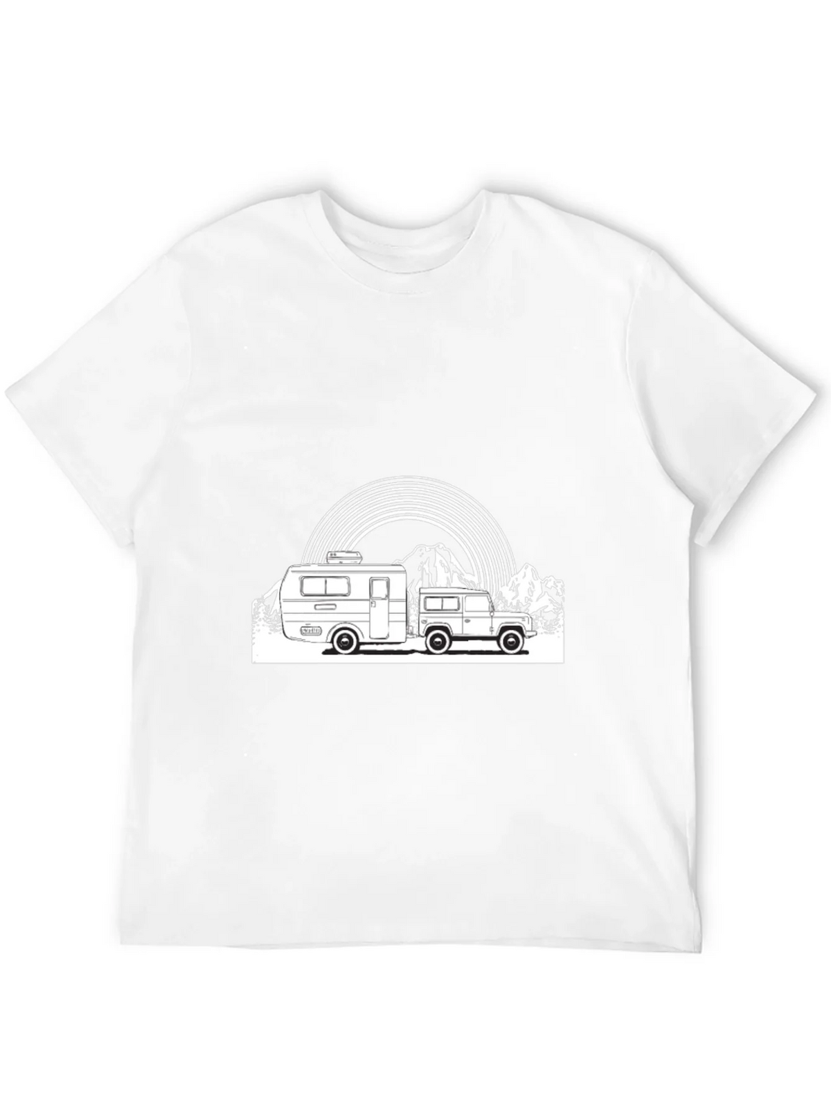Retro Camper & Mountain Graphic T-Shirt product image 11