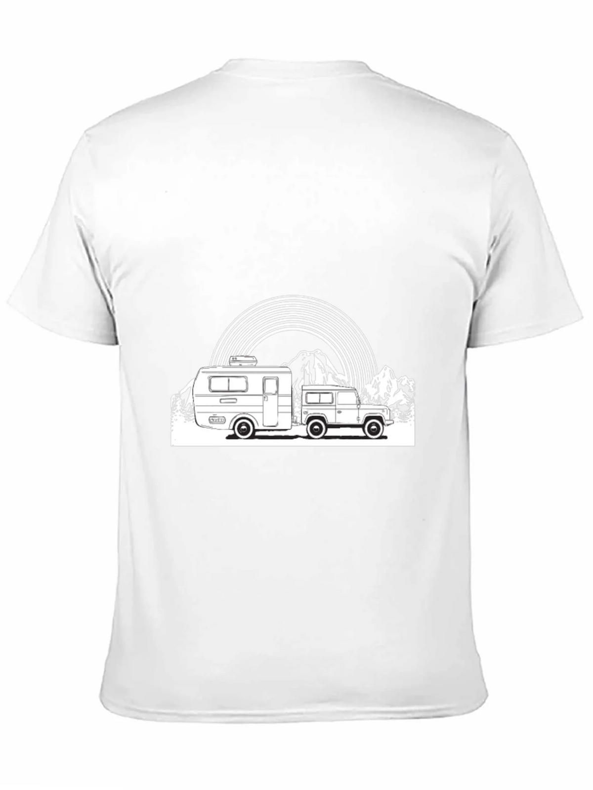 Retro Camper & Mountain Graphic T-Shirt product image 10