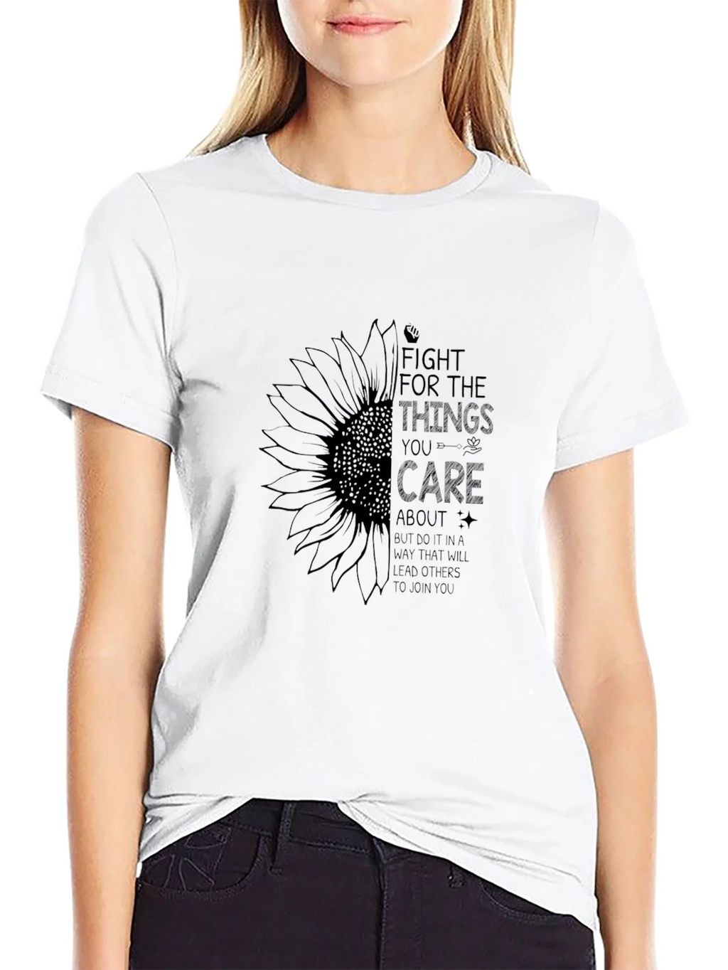 Sunflower Fight For Things You Care Graphic Tee product image 8