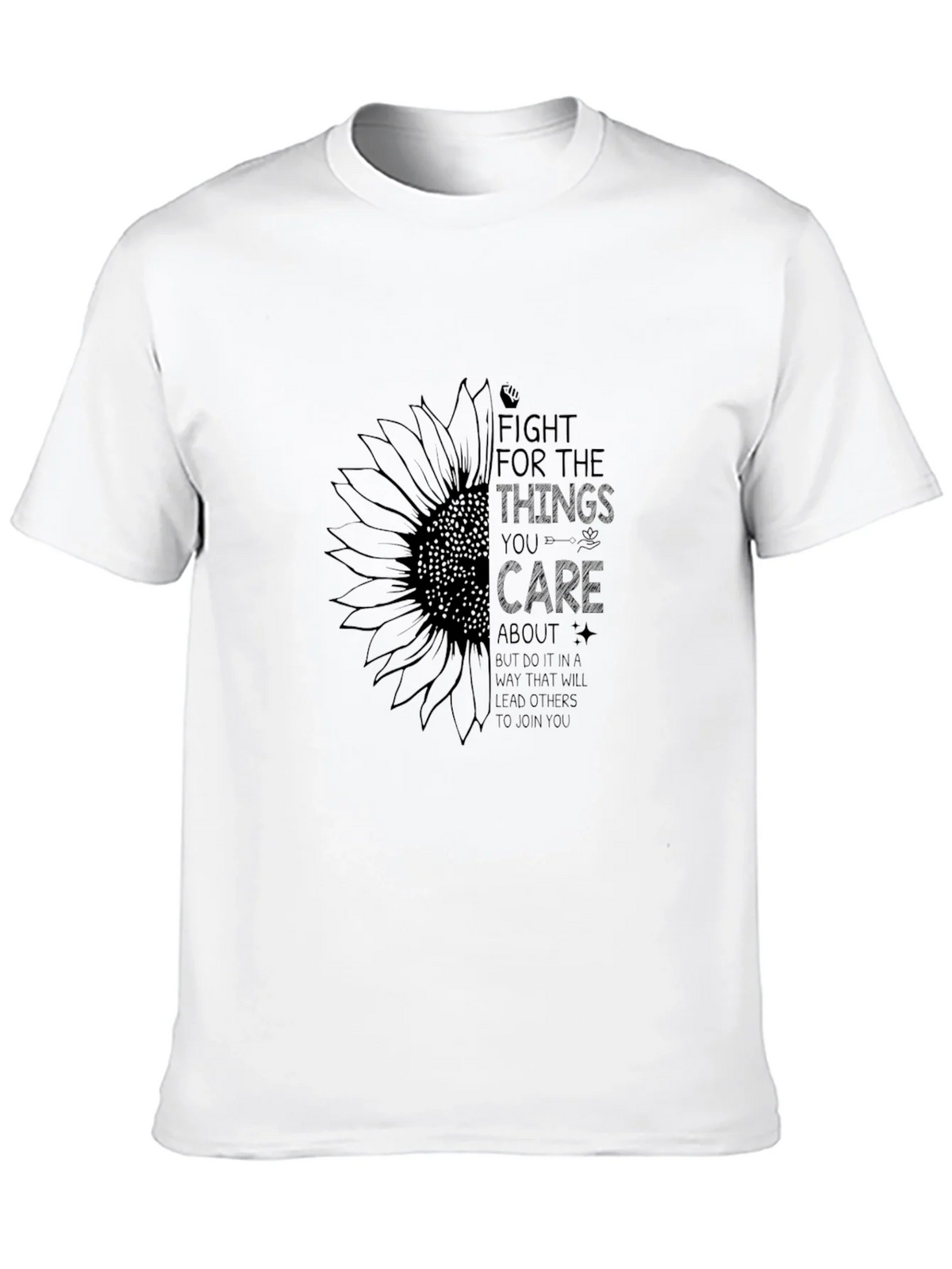 Sunflower Fight For Things You Care Graphic Tee product image 9