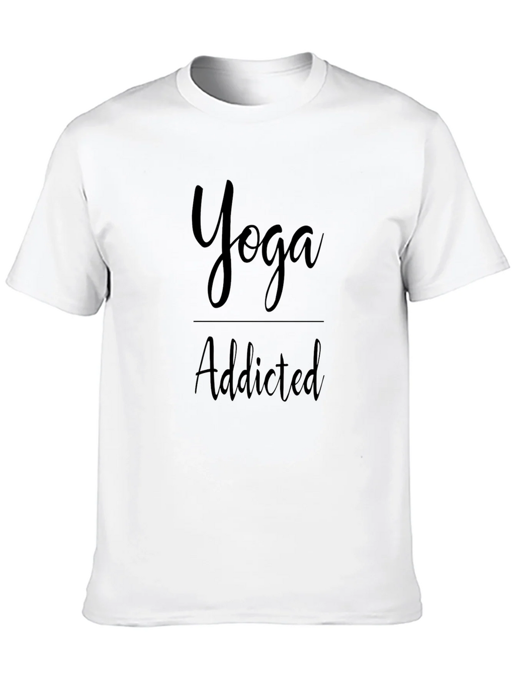 Yoga Addicted Black T-Shirt product image 6