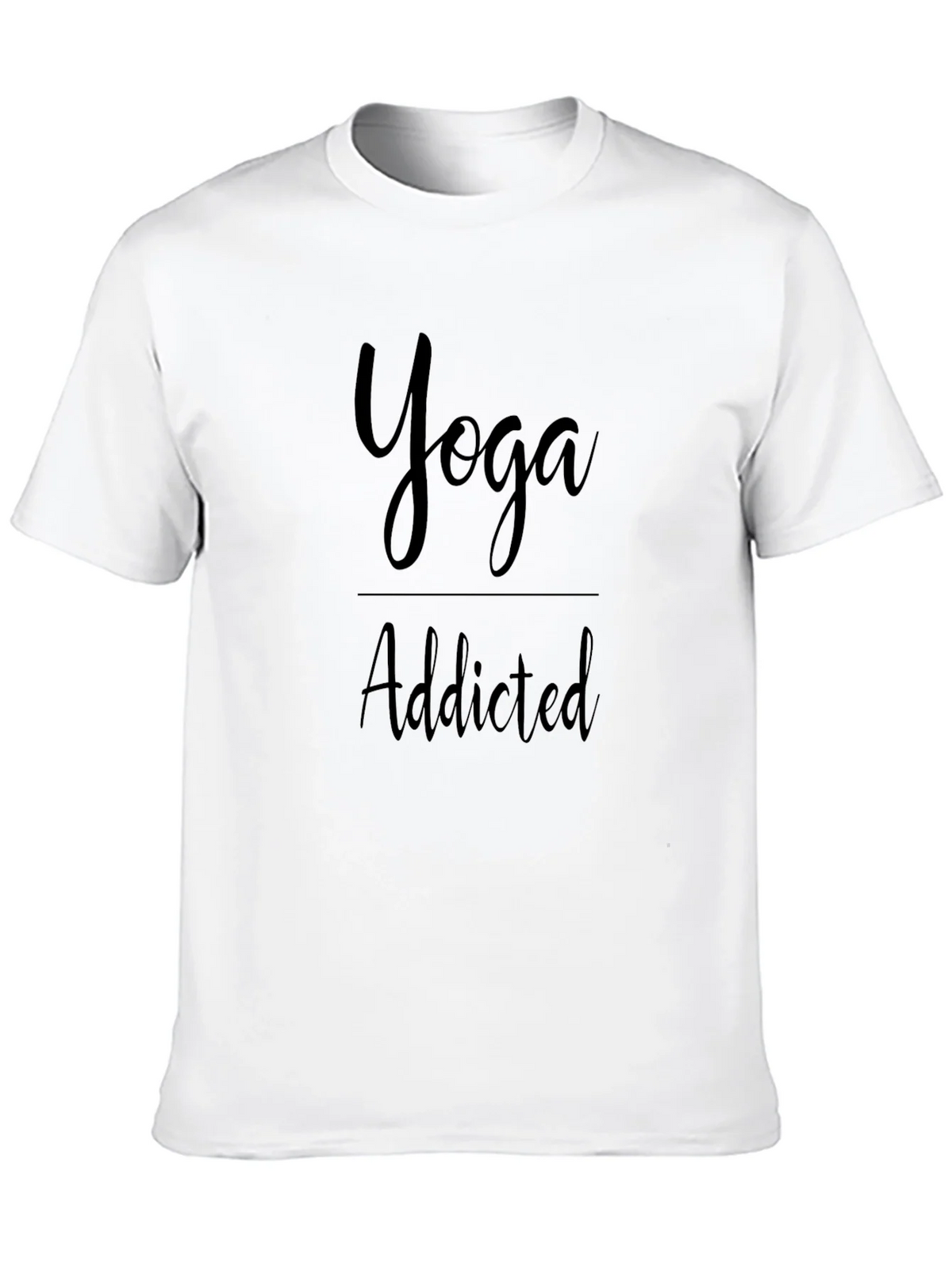 Yoga Addicted Black T-Shirt product image 6