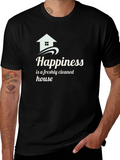Happiness Freshly Cleaned House Black T-Shirt product image 1