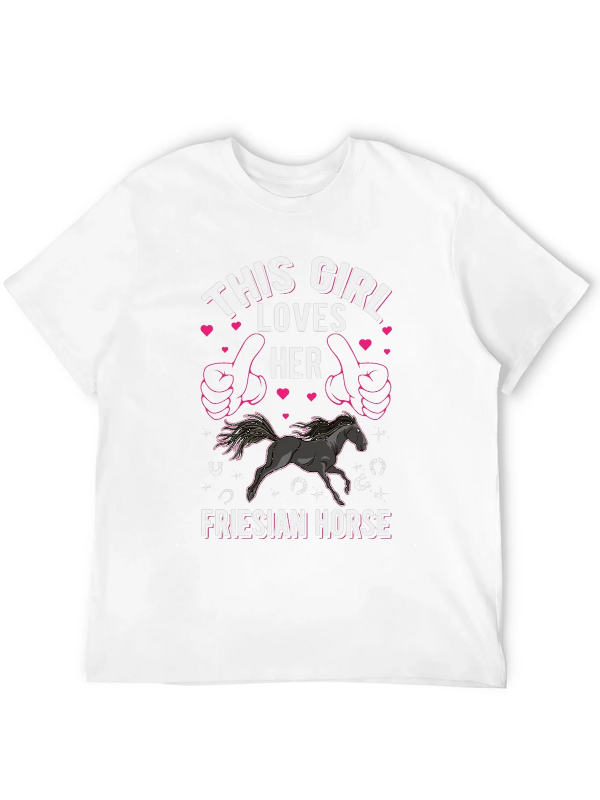 This Girl Loves Her Friesian Horse T-Shirt product image 9
