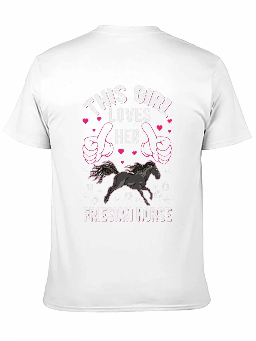This Girl Loves Her Friesian Horse T-Shirt product image 8