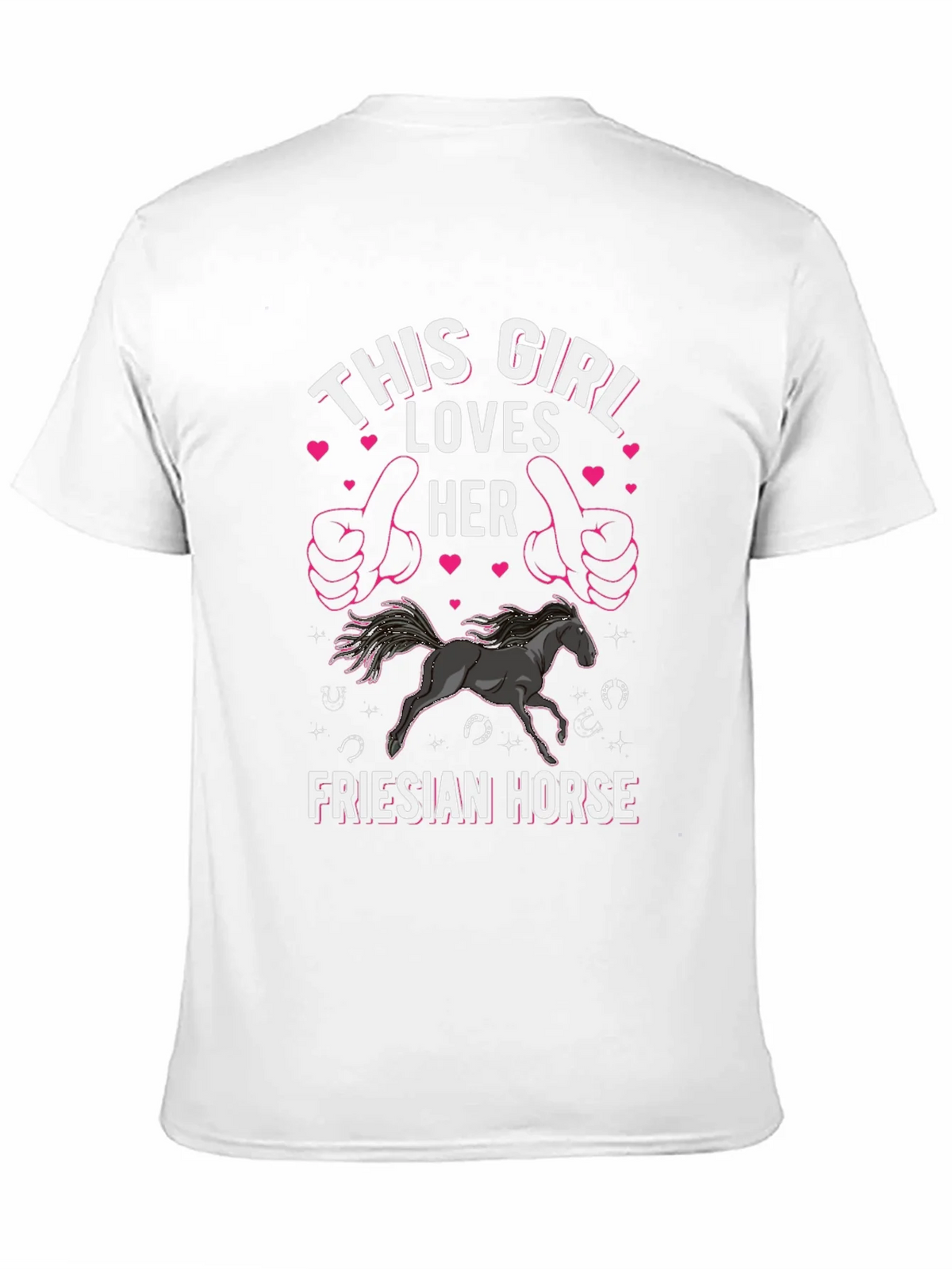 This Girl Loves Her Friesian Horse T-Shirt product image 8