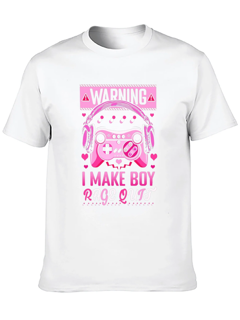 Gamer Girl I Make Boy Rage Quit Black T-Shirt product image 9