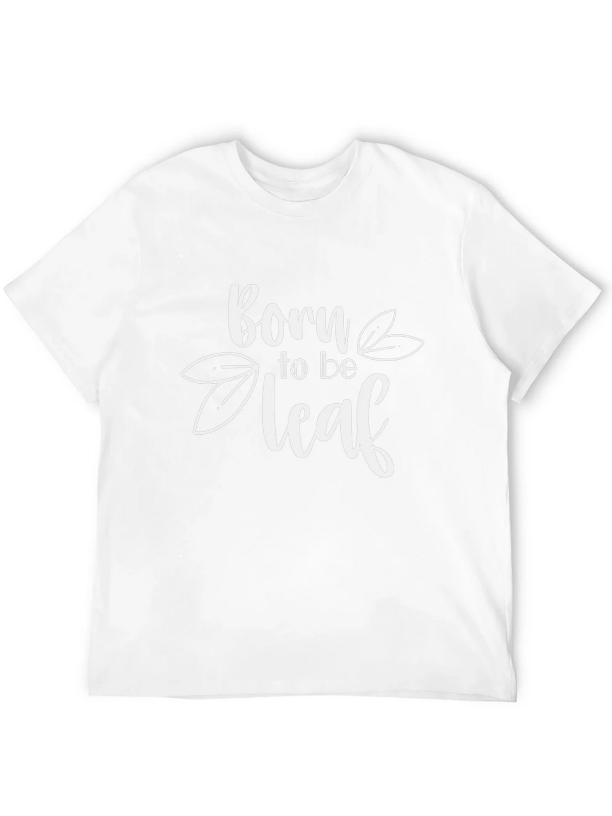 Born to be Leaf Graphic T-Shirt - Black Cotton Tee product image 11
