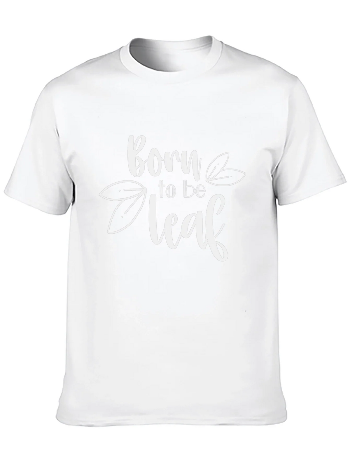 Born to be Leaf Graphic T-Shirt - Black Cotton Tee product image 9