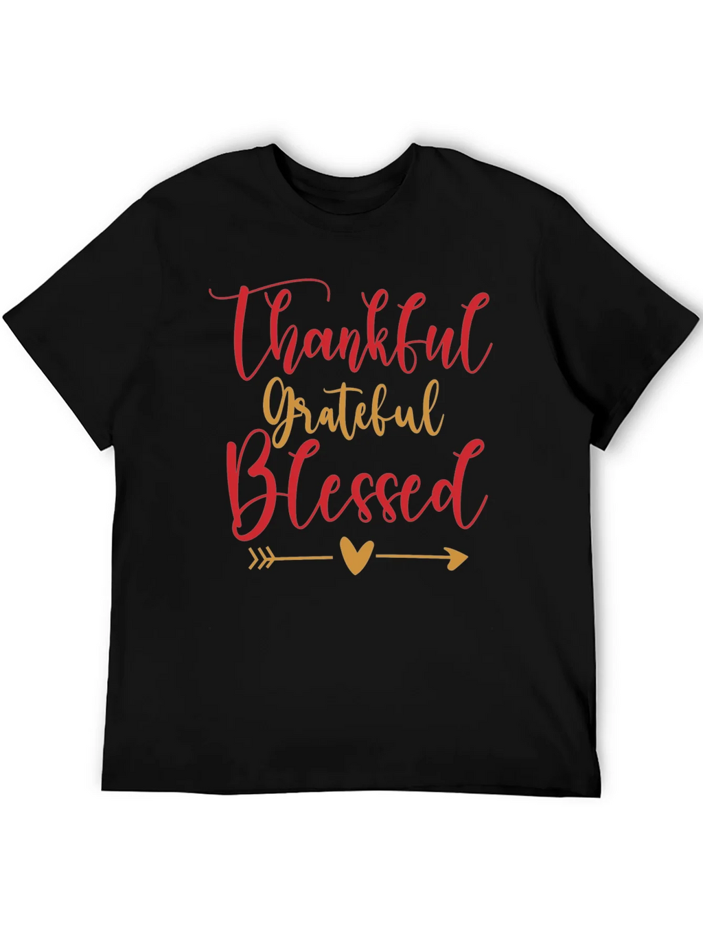 Thankful Grateful Blessed Graphic Tee product image 5
