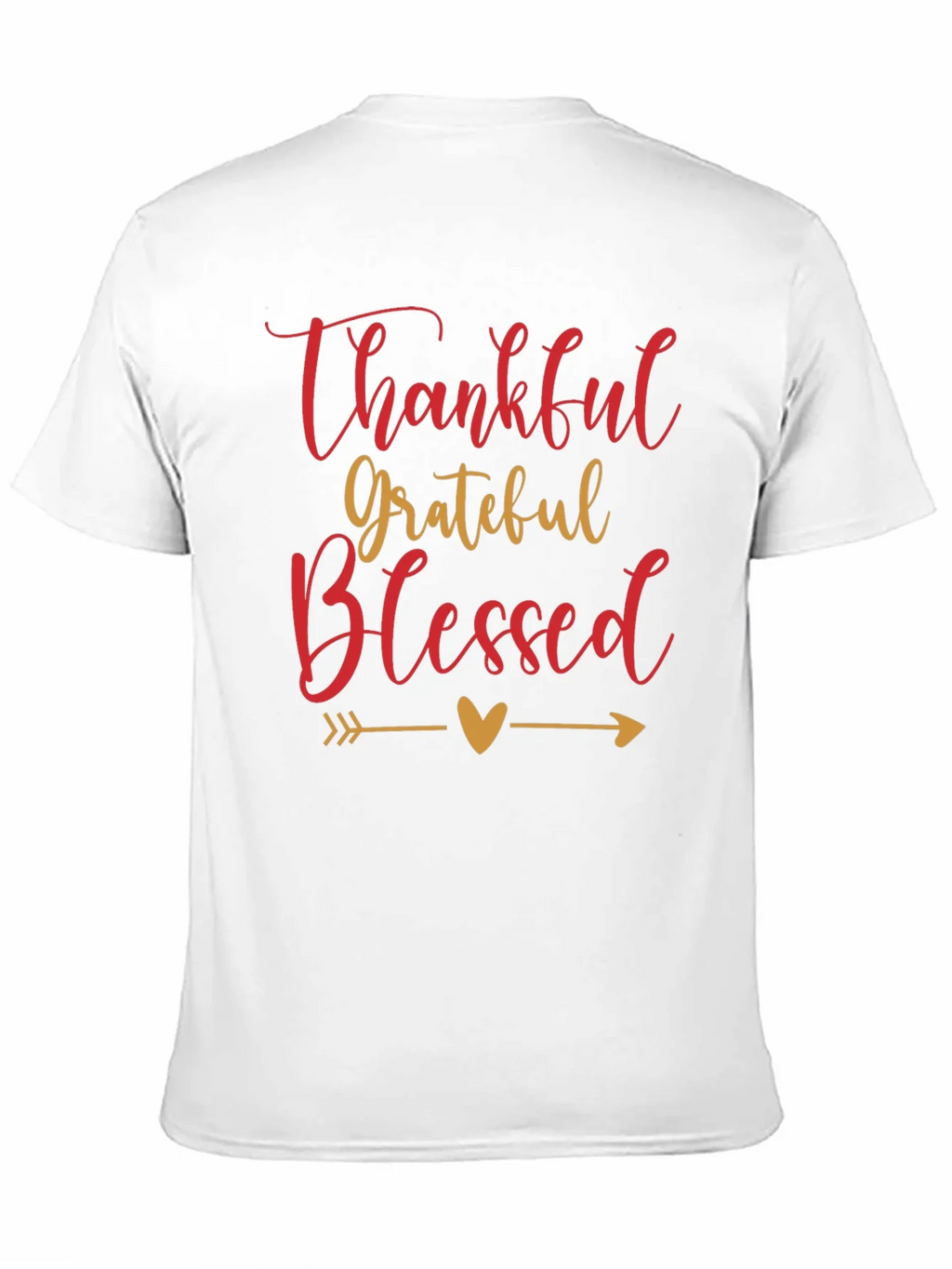 Thankful Grateful Blessed Graphic Tee product image 10