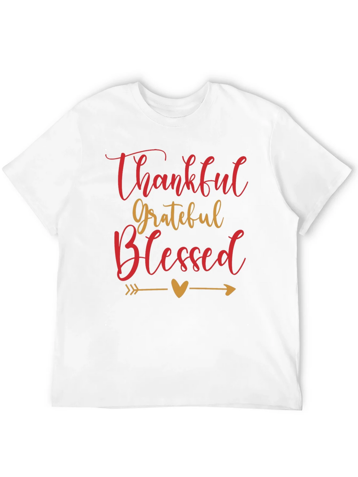 Thankful Grateful Blessed Graphic Tee product image 11