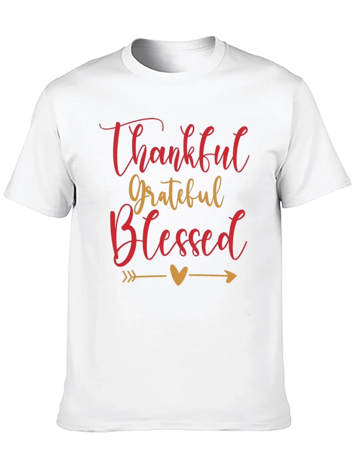 Thankful Grateful Blessed Graphic Tee product image 9