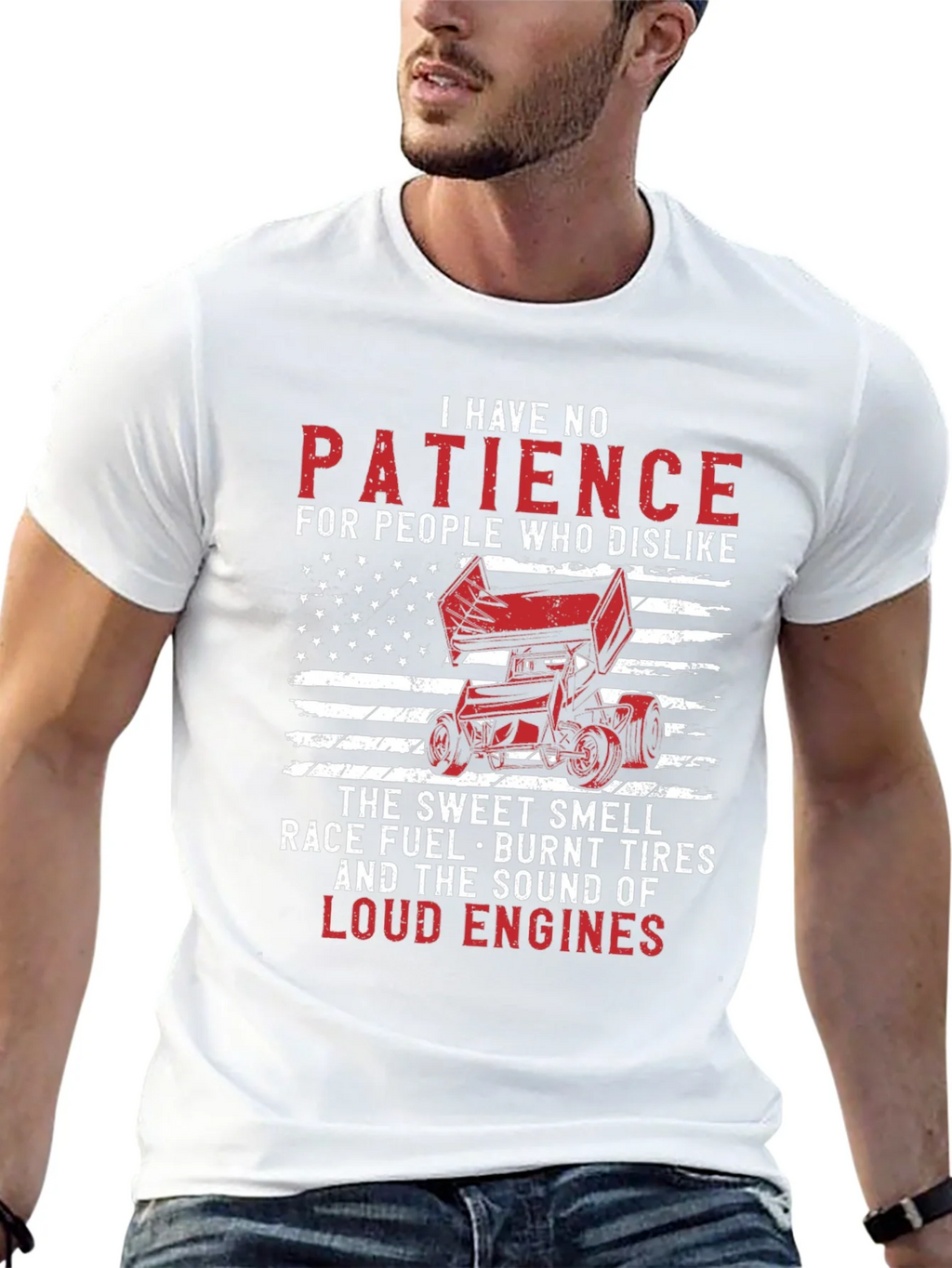 I Have No Patience Racing T-Shirt product image 4