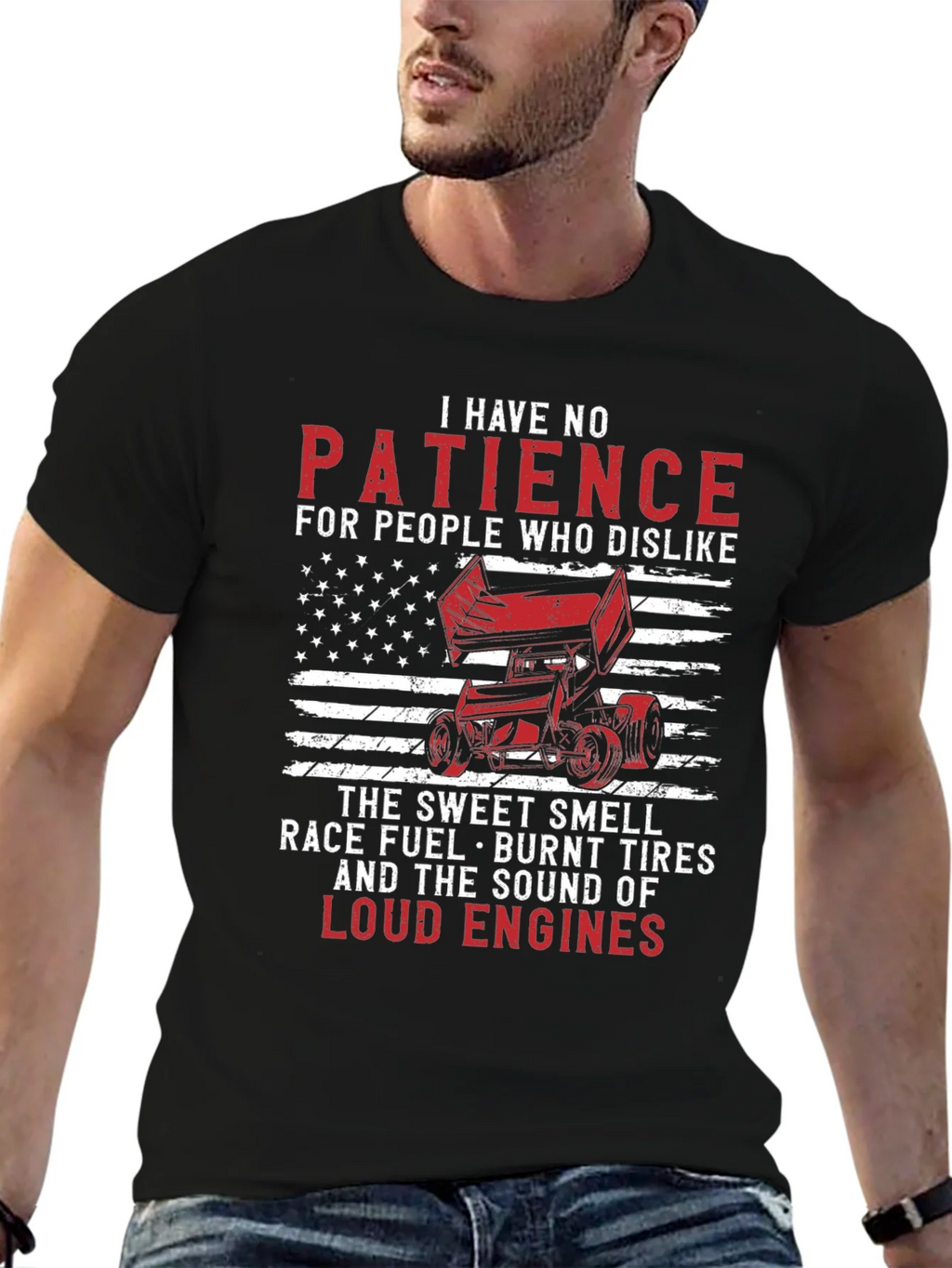 I Have No Patience Racing T-Shirt product image 2