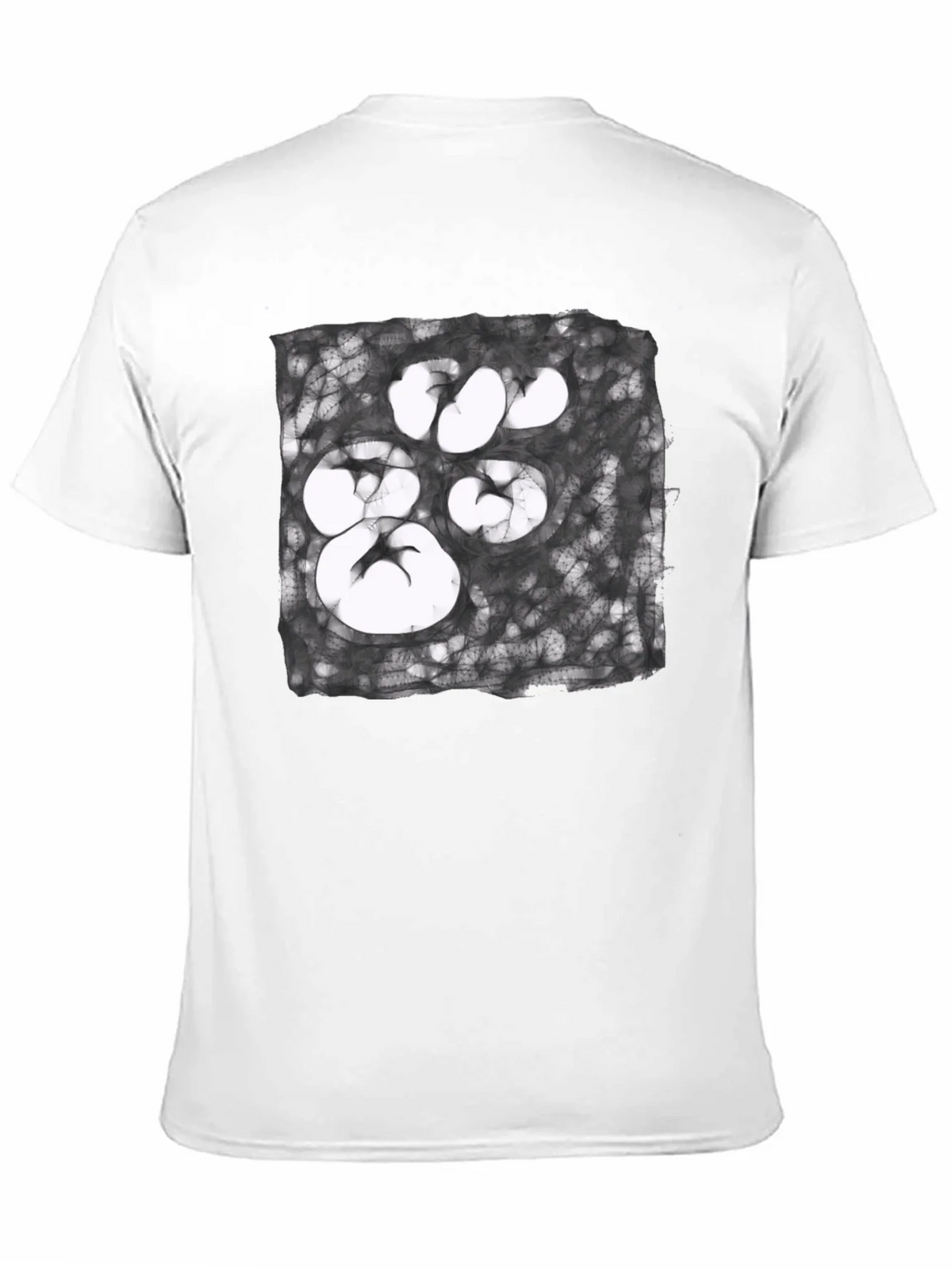 Abstract Paw Print Graphic Tee - Unisex Black T-Shirt product image 10