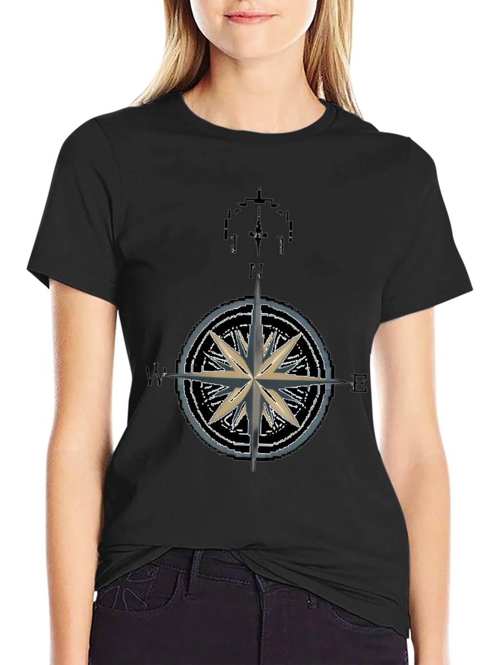 Nautical Compass Rose Graphic T-Shirt - Mens product image 2
