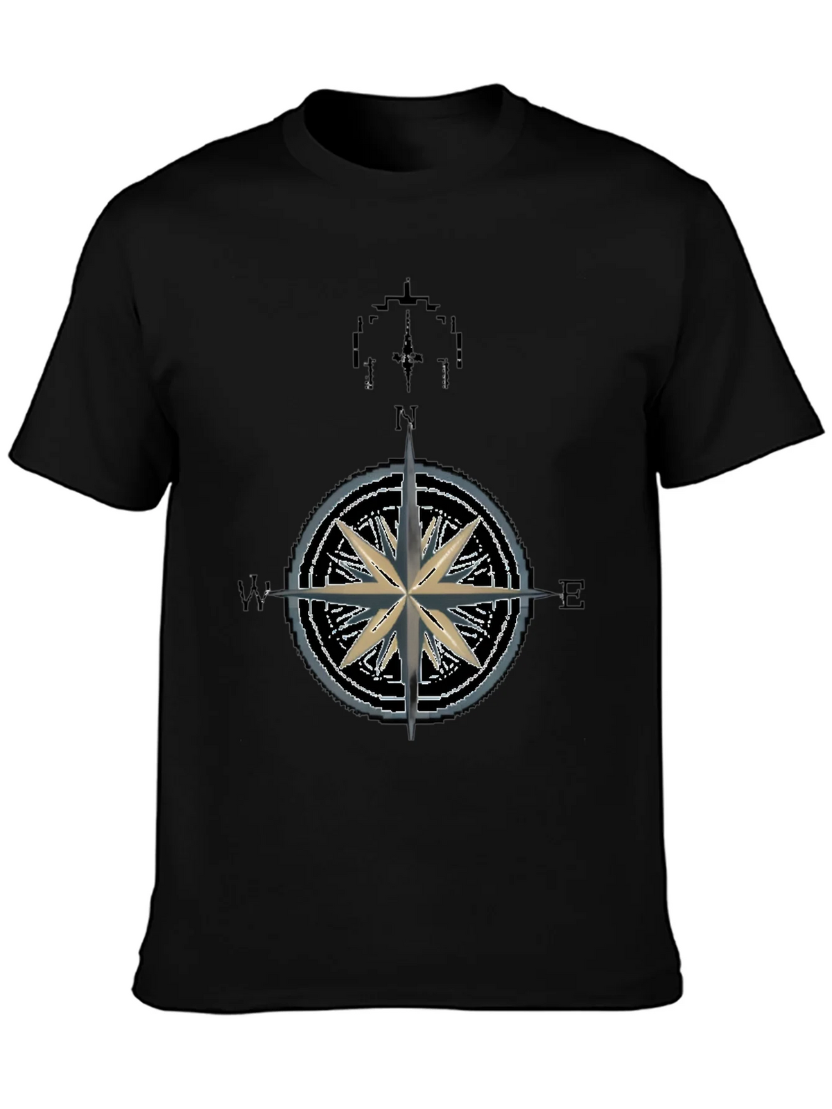 Nautical Compass Rose Graphic T-Shirt - Mens product image 3