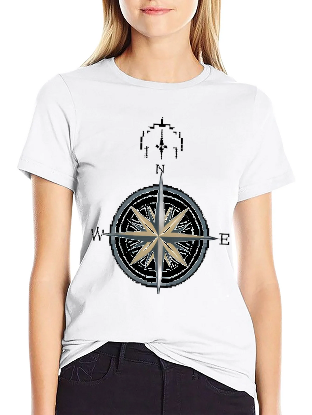 Nautical Compass Rose Graphic T-Shirt - Mens product image 8