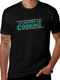 Id Rather Be Cooking Black T-Shirt product image 1