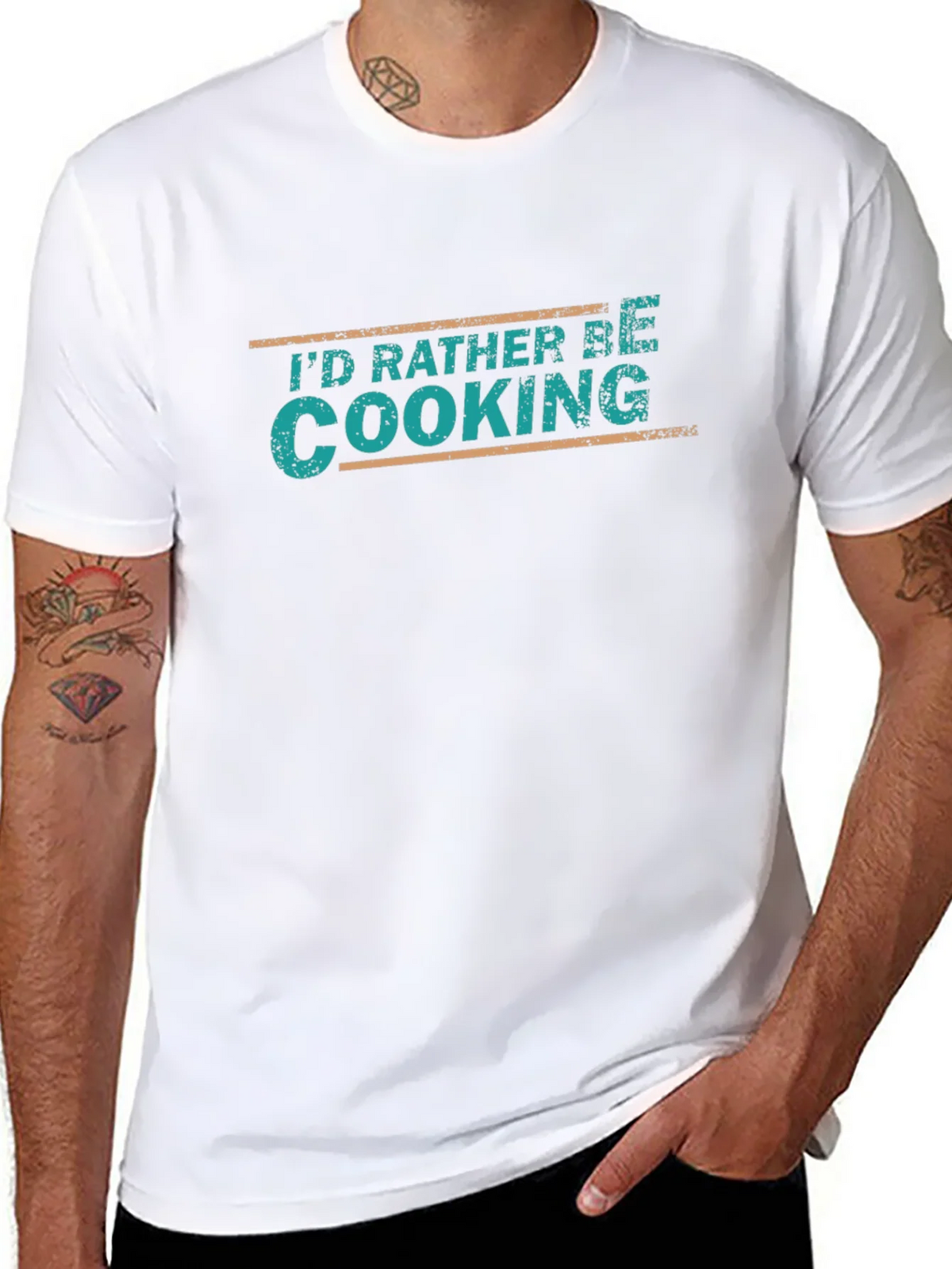 Id Rather Be Cooking Black T-Shirt product image 7